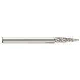 Tapered carbide milling cutter (mini) -TivolyNorm -Normal cut -Chip cutter -D shape
