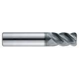 Z4 helical ALCRONA coated carbide finishing end mill 40° h10 ROUNDED - Chip pouch