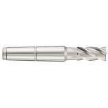 Finishing end mill HSS-E8 (cobalt 8%) -DIN845BK -Z4-6 -Hel. 40° -Morse taper
