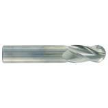 Fresa para ranurar semi-esférica Metal Duro Integral - Z4 Hélice 30°
