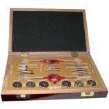 20 pieces - 6 sets of 2 DIN352 HSS taps + 6 HSS dies M3 to M10 - Tap wrench no. 1.5, 1 die holder 25.4 TECHNIC 