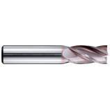 Fresa de acabado Metal Duro Integral - Z4 Hélice 30°- Recubrimiento HARDCUT- Chaflán de protección