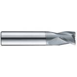 Fresa para ranurar Metal duro Integral DIN6527K -Z3 - Hélice 30°- Chaflán de protección - Recubrimiento ALCRONA