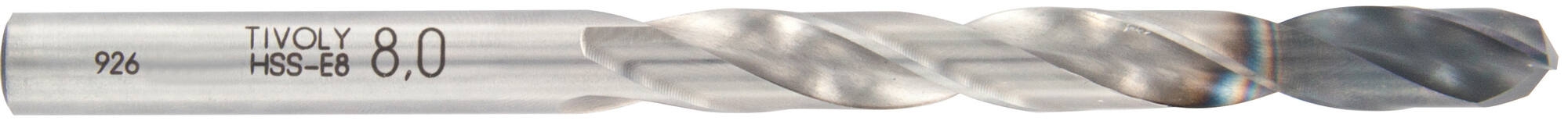 81492610300-Ø: 3 / L: 61 / Foret métaux INC_A HSS-E8 (cobalt 8%) -Revêtu INCOCUT -DIN 338 -h8 -3xd -Pointe en croix -Type N -Queue cylindrique (Vrac)
