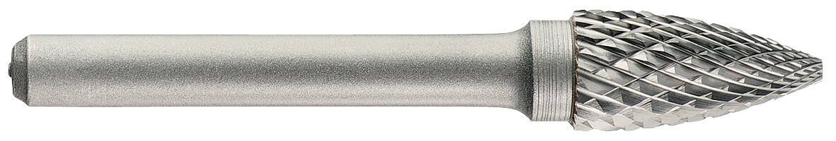 10317911000-Fraise lime carbure ogive -TivolyNorm -Denture normale -Brise copeaux -Forme D (Tube) # / Ø: 10 / d2: 6 / L: 65